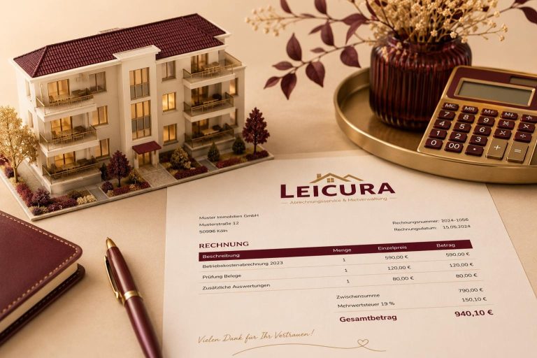 Hausgeldabrechnung mit LEICURA Hausgeldabrechnung für Wohnungseigentümer – LEICURA